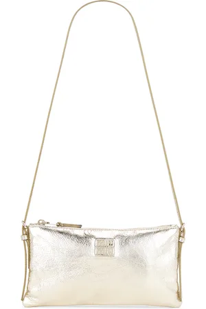 Miu Miu Nappa Laminata Contenitori Bag in Metallic Gold