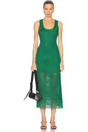 SIMON MILLER Roca Crochet Dress in Green