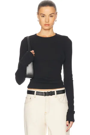 GRLFRND Crew Neck Extra Long Sleeve Tee in