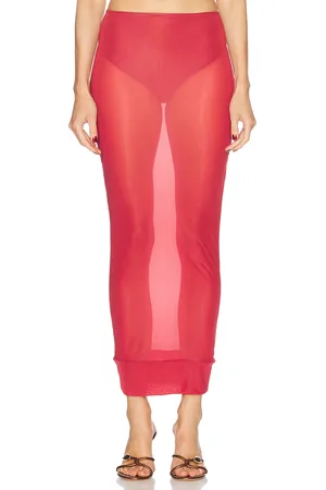 Maygel Coronel Jagua Skirt in Red