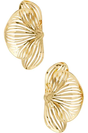 Jennifer Fisher Orchid Earrings in Metallic Gold