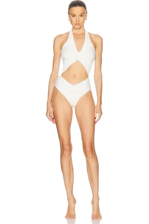 Maygel Coronel Zaguan Swimsuit in White