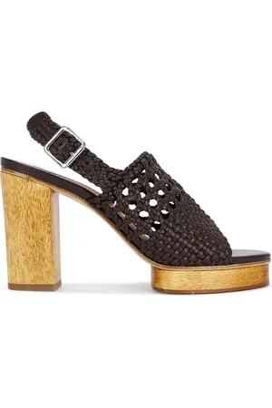 Staud Martina Platform Sandal in Chocolate