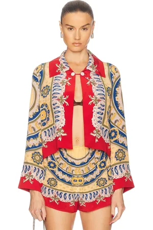 BODE Bricolage Jacket in Mustard,Red