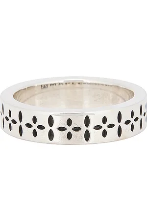 Maple Bandana Ring in Metallic Silver