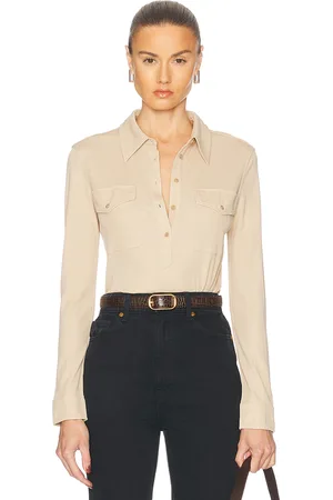 NILI LOTAN Lark Shirt in Beige