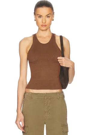 NILI LOTAN Lottie Tank Top in Brown