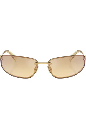 Miu Miu Rectangular Sunglasses in Metallic