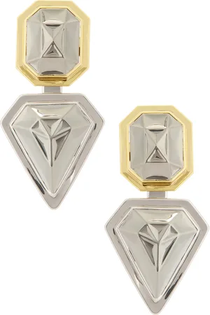 DEMARSON Selena 2.0 Convertible Earrings in Metallic Gold
