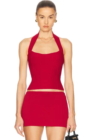 Mirror Palais Sleeveless Top in Red