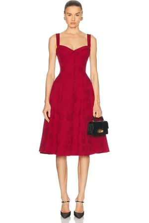 Mirror Palais Cocktails at Eight Lady Length Dress in Red