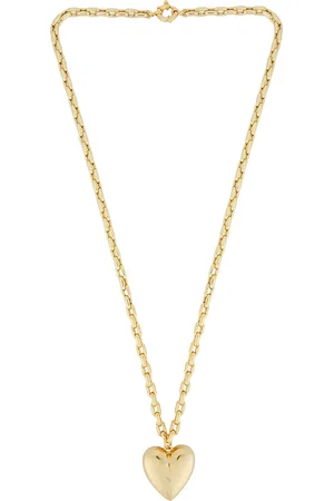 Timeless Pearly Heart Necklace in Metallic