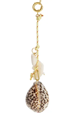 Timeless Pearly Rope & Shells Rope Keychain in