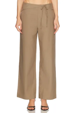 Deiji Studios Belted Pant in Olive