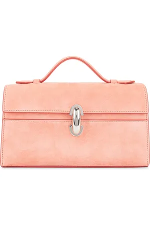 SAVETTE The Symmetry Pochette Bag in Coral