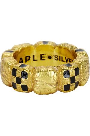 Maple Davie Ring in Metallic Gold