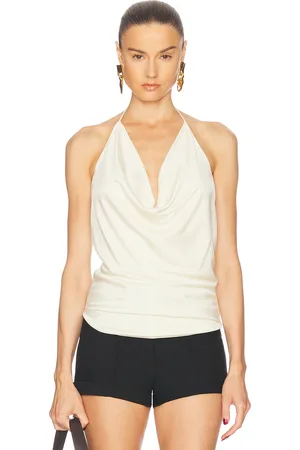 Tom Ford Cowl Neck Tank Top in White