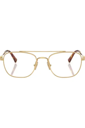 Miu Miu Round Eyeglasses in Metallic