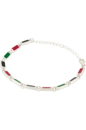 Maple Poncho Bracelet in Metallic Silver