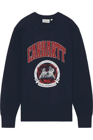 Carhartt Library College Crew Neck Sweatshirt in Navy