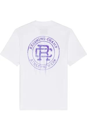 Reigning Champ Midweight Jersey Water Colour T-shirt in White