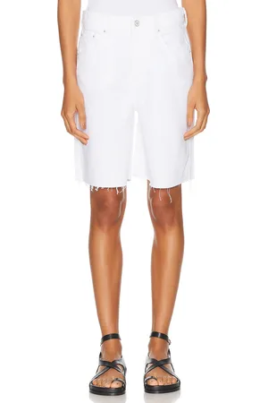 Mother SNACKS! The Yummy Bermuda Fray in White