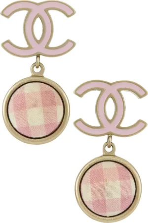CHANEL Coco Mark Earrings in Metallic Silver