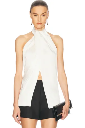 Stella McCartney Envers Satin Halterneck Top in