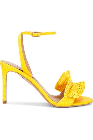 Aquazzura Noches Tropicales 85 Sandal in Yellow