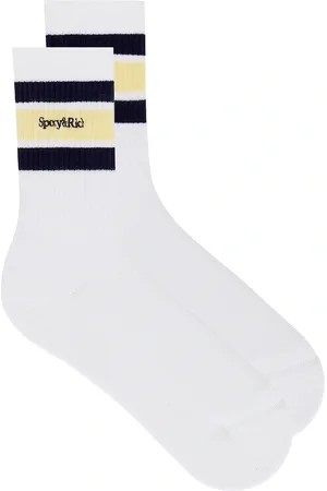 Sporty & Rich Serif Logo Socks in
