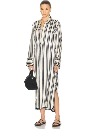 Heirlome Viviana Stripe Shirt Dress in Black,White