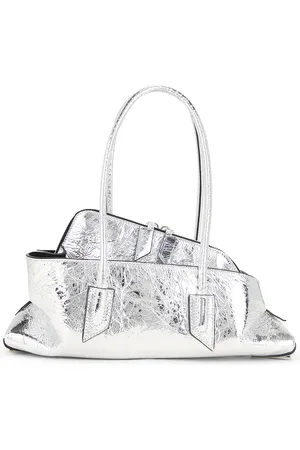The Attico La Passeggiata Small Top Handle Bag in Metallic