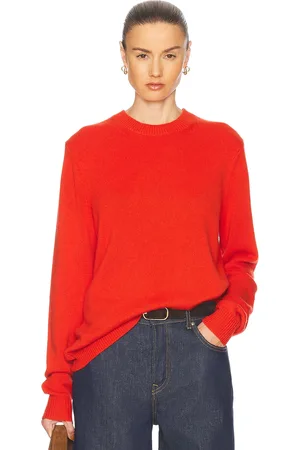 Guest In Residence Allday Crew Neck Sweater in Red