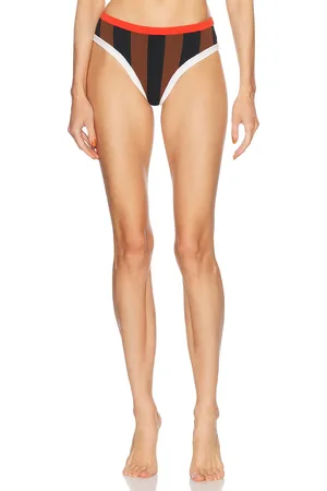Tropic of C La Plage Bikini Bottom in Brown,Black