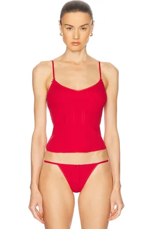 Cou Cou Intimates The Long Cami Top in Red