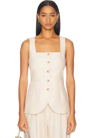 POSSE Lucille Vest in Beige