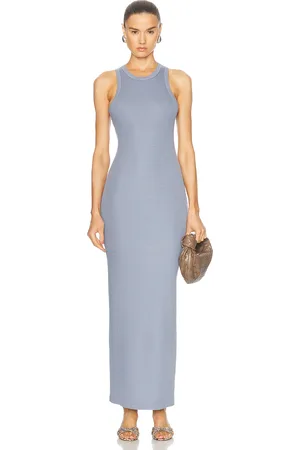SPRWMN Racer Maxi Dress in Blue