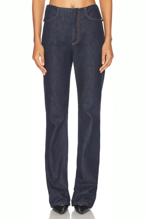 Sportmax Aligi Split Hem Leg in Blue