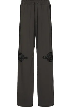 SONG FOR THE MUTE Applique Relaxed Lounge Pants in Charcoal