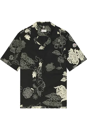 Moncler Short Sleeve Shirt in Black in Black