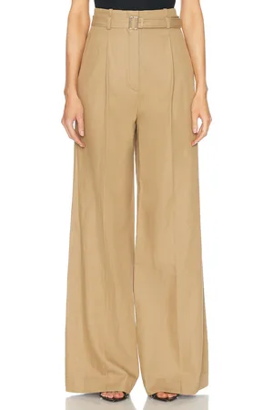 Proenza Schouler Dana Wide Leg Pant in Tan