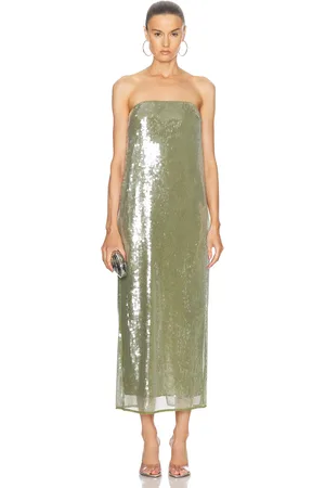 Staud Casey Dress in Green