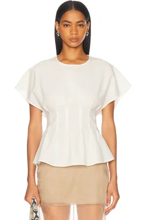 Rohe Sculptural Waisted Top in White