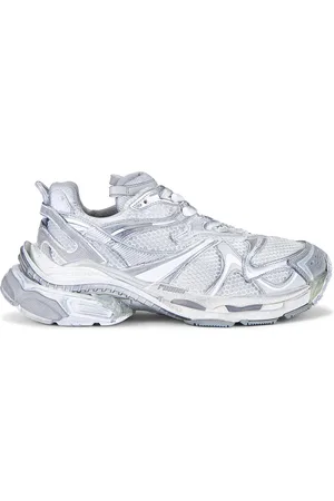 Balenciaga Runner 2 Leather Sneakers in White