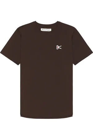 District Vision Lightweight Short Sleeve Tee in Brown