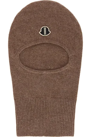 Rick Owens X Moncler Knit Skull Beanie in Taupe