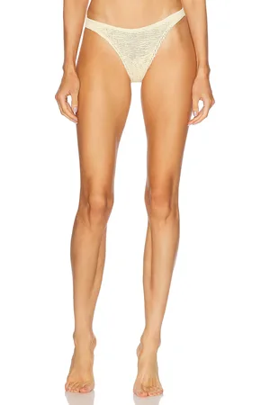 Bond Eye Scene Brief Bikini Bottom in Yellow