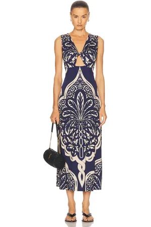 JOHANNA ORTIZ Voyage Ankle Dress in Navy