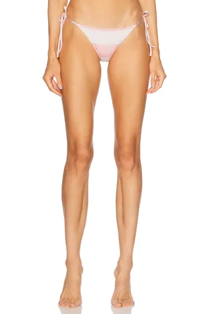 Solid The Iris Reversible Bikini Bottom in Blush,Yellow