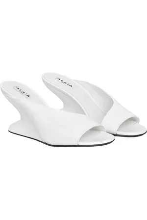 Alaïa Wedge Mule in White